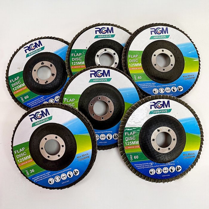 Лепестковый диск, оксид алюминия, RGM D.125 P36/40/60